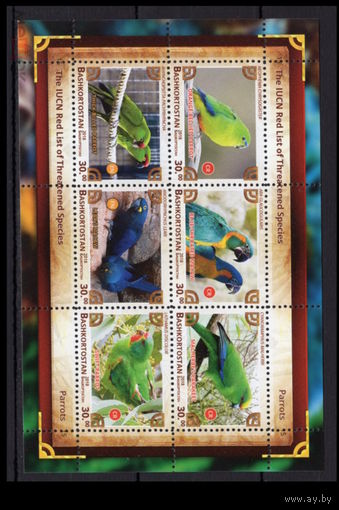 СЕРИЯ Блоков птицы   фауна  MNH