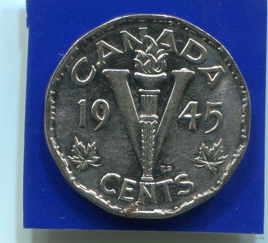 Канада 5 центов 1945