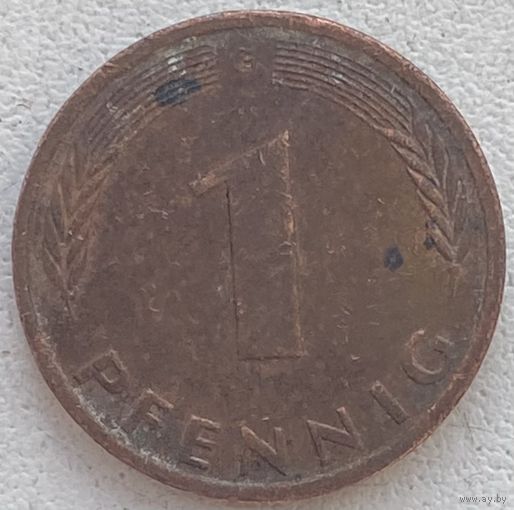 Германия 1 пфенниг 1989 г. G