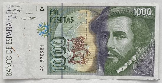 Испания 1000 песет 1992 г.