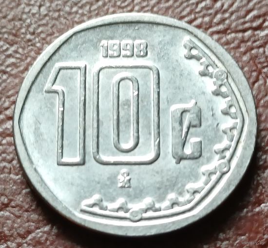 Мексика 10 сентаво, 1998    ( 1-3-9 )