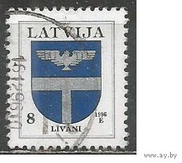 Латвия. Герб г.Ливаны. 1995г. Mi#399.