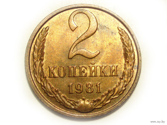 2 копейки 1981 UNC Супер! #1