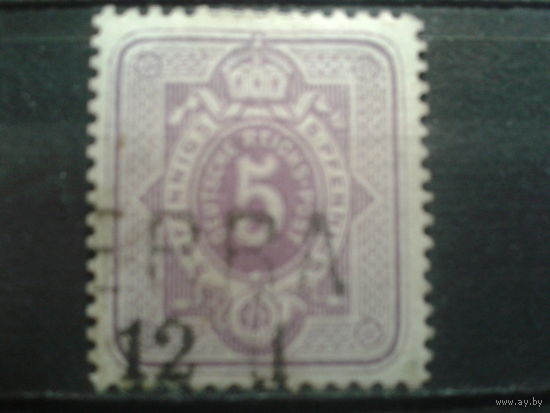 Германия 1880 Стандарт 5 пф Михель-2,0 евро гаш