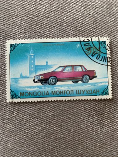 Монголия 1989. Автомобиль Вольво. Марка из серии