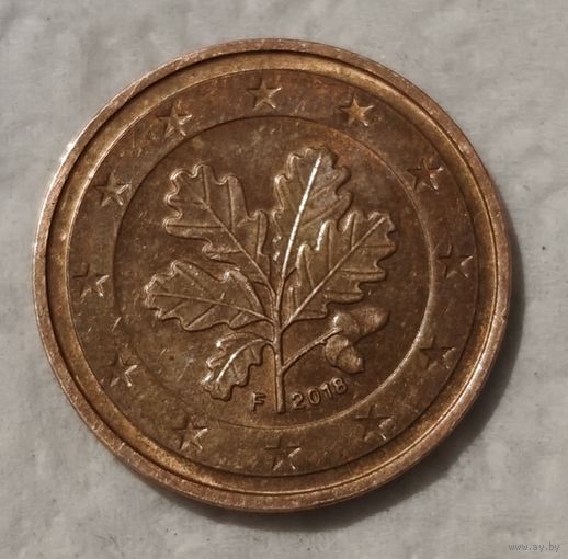 Германия 2 евроцента, 2018 "F" - Штутгарт (14-17-24)
