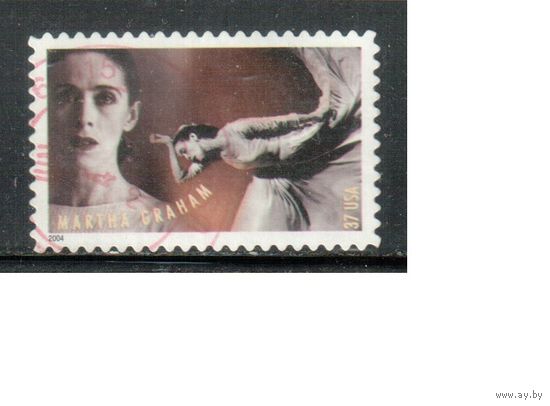 США-2004 (Мих.3818) , гаш., Личности, Хореография, Танцы