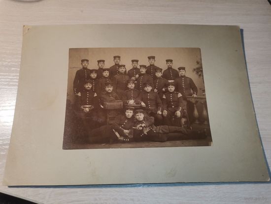 Военнослужащие в униформе Германской Империи времён ПВМ, размер фото 13.5*9.5см.