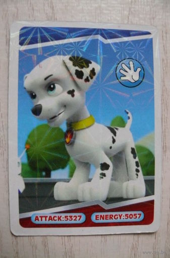 Карточка Paw patrol, Щенячий патруль.