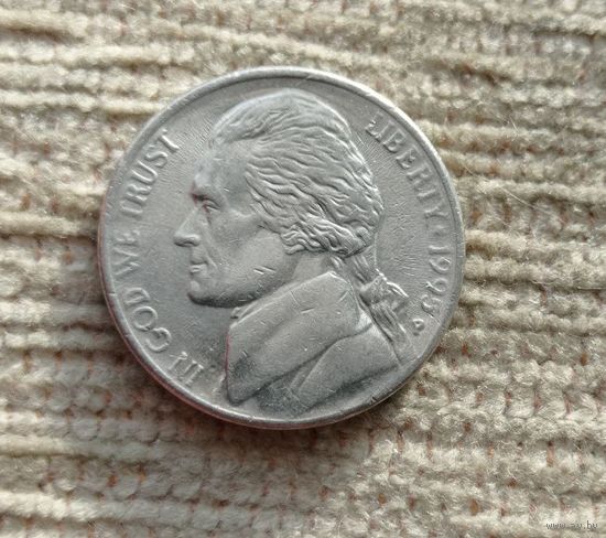 Werty71 США 5 центов 1995 P Белый дом Джефферсон
