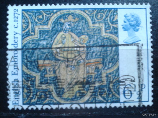 Англия 1976 Рождество, вышивка