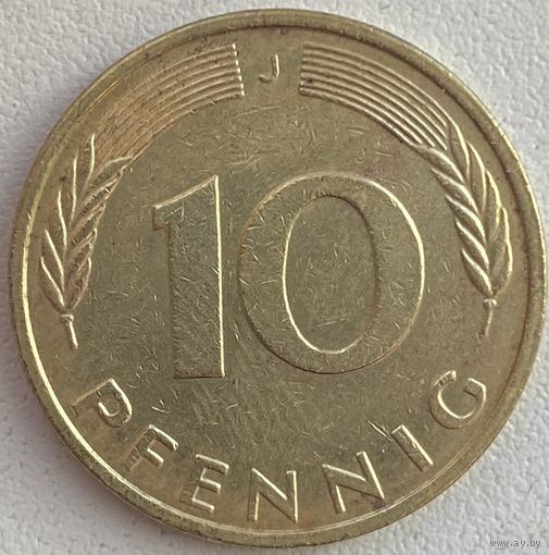 Германия 10 пфеннигов 1996 г. J