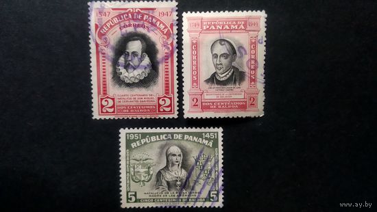 Панама \168ф\ 1948- 1952 - Королева Испании. Гербы