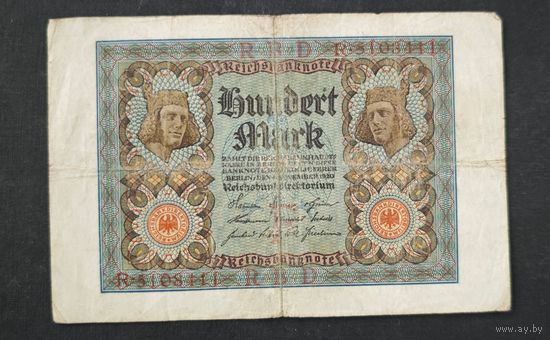 1920 год Германия 100 марок