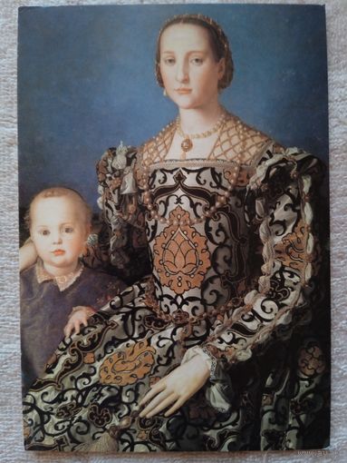 Дети. Бронзино. Портрет Элионоры Толедской с сыном Джованни. Издание Германии
