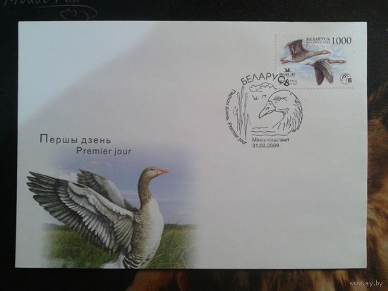 Беларусь 2009 КПД Дикие гуси