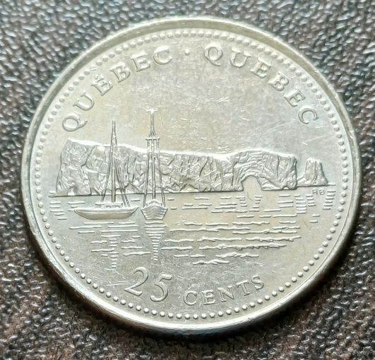 Канада 25 центов, 1992 Квебек    ( 1-6-2 )