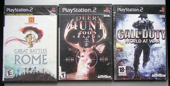 Игры ( 3 шт. ) для  Sony PlayStation 2  б/у набор 18