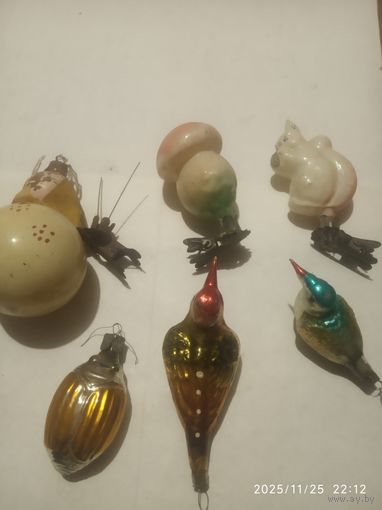 Новогодние игрушки СССР. Матрёшки требуется не большая ресторация, покраска