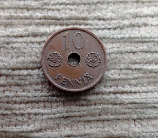 Werty71 Финляндия 10 пенни 1941
