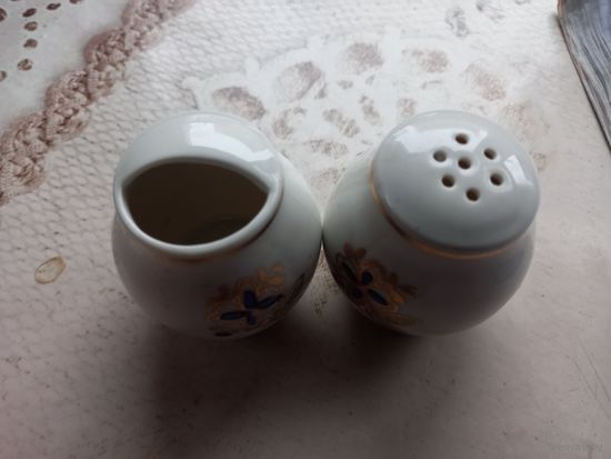 Сольница (перечница) и горчичница СССР клеймо Маяк ДФЗ Дружковка