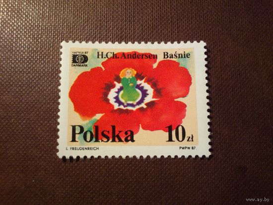 Польша 1987 г.Сказки Х. К. Андерсена (1805-1875).Русалочка./41а/