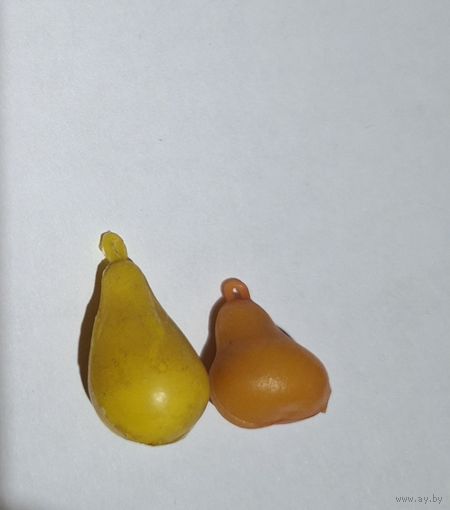 Елочная мини игрушка Груша из  набора Малютка