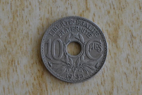Франция 10 сантимов 1935