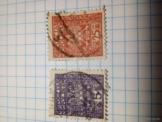 Марка  Польша 1928