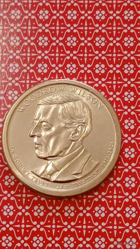США 1 доллар 2013 Р 28 президент Wilson