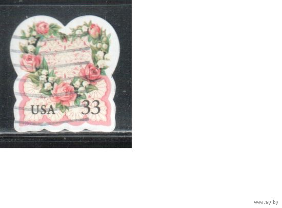 США-1999 (Мих.3072) , гаш., Поздравительные марки, Венки