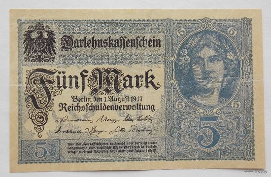 Германия, 5 марок 1917 год