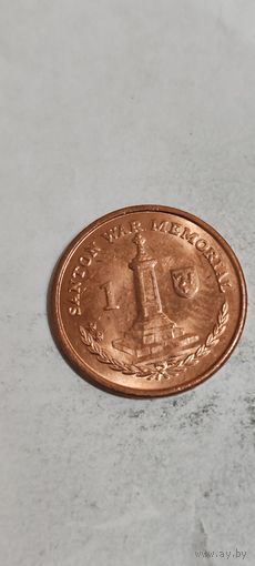 Остров Мэн 1 пенни 2015