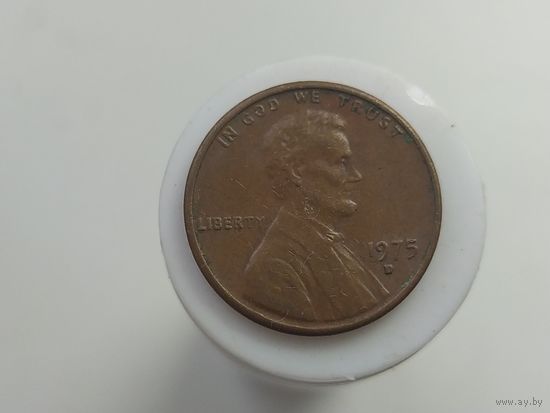 1 цент США 1975 года  буква D лот 7