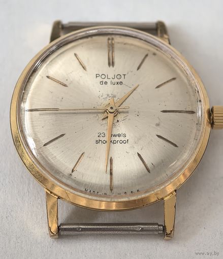 Часы позолоченные. Au20. POLET De LUXE СССР Au20.  СССР. на ходу.