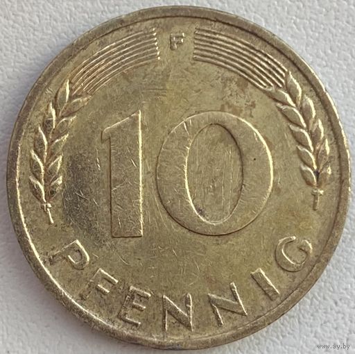 Германия 10 пфеннигов 1950 г. J