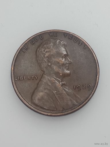 США 1 цент 1929 года .