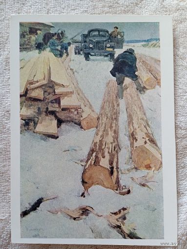 Соцреализм. Шумилов. Сельская новостройка