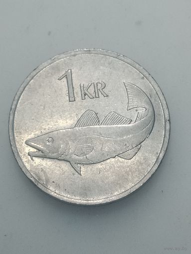 Исландия 1 крона  1984 года .