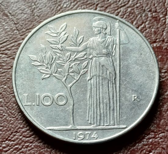 Италия 100 лир, 1974    ( 1-13-3 )