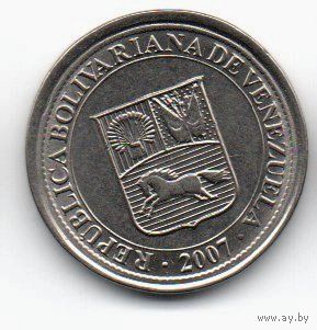 БОЛИВАРИАНСКАЯ  РЕСПУБЛИКА ВЕНЕСУЭЛА. 50 СЕНТИМО 2007. UNC