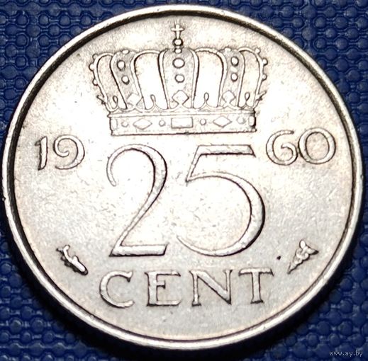 Нидерланды 25 центов 1960 г.