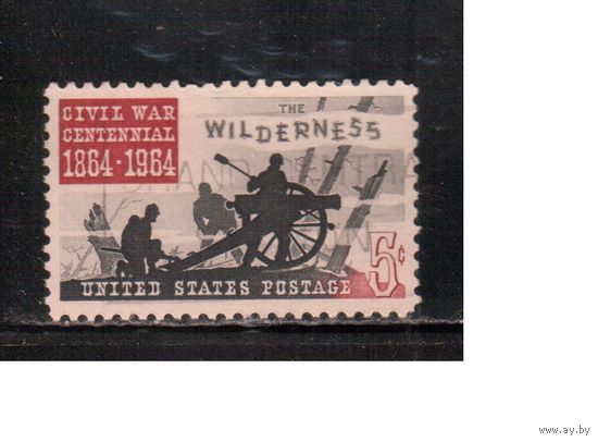 США-1964, (Мих.859),  **   , Гражданская война (одиночка)