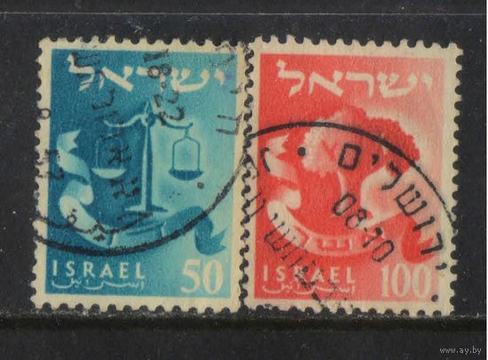 Израиль 1957 Гербы поселений Стандарт #155,157