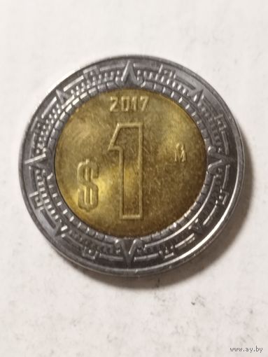Мексика 1 песо 2017