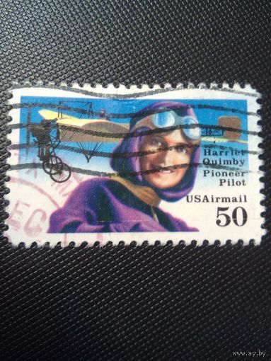 США. Пионеры авиации. 1991г. гашеная