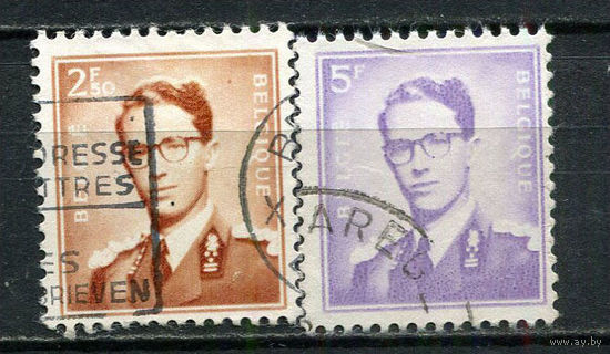 Бельгия - 1957/1970 - Король Бодуэн - [Mi. 1075-1076] - полная серия - 2 марки. Гашеные.  (Лот 16Gd)-T2P7