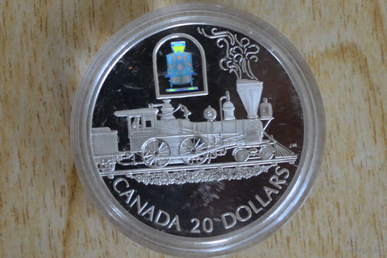 Канада 20 долларов 2000   Локомотив Toronto