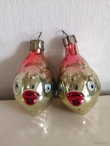 Рыбки. Елочные игрушки СССР лотом