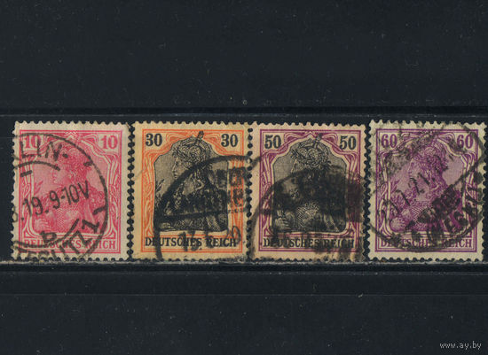 Германия Имп 1914 Вып Германия в короне (IV) Стандарт #86II,89II,91II,92II